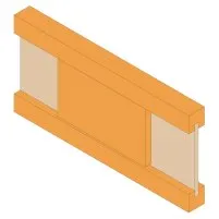 Installation d’un renfort bois sur un support poutre en I