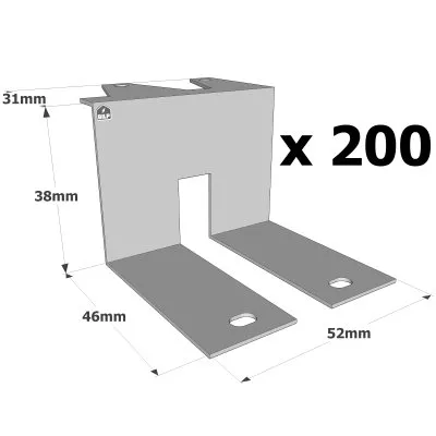 Clip pour poutres en I - Réf. ZS38N_200