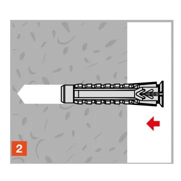 Insérer la cheville