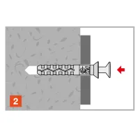 Insérer la cheville