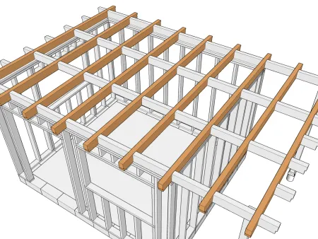 Calcul de la section des chevrons
