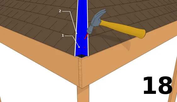 Fixer l’évent de faîte