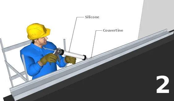 La pose du silicone