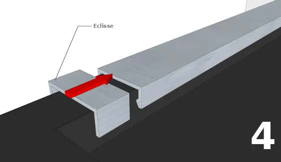 Le placement de l’éclisse