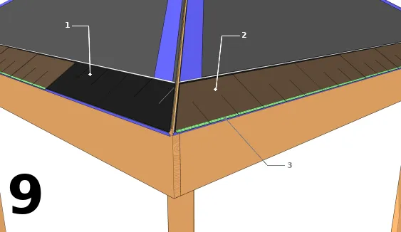 Installer les premiers bardeaux