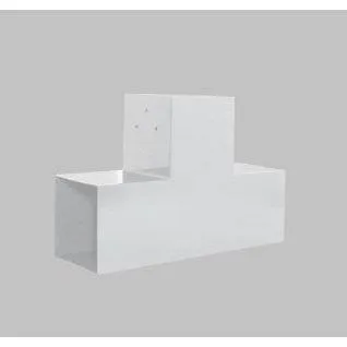 Connecteur SUNDIY blanc RAL 9010 - 90mm à 3 directions - Forme T