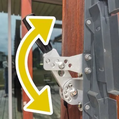 Blade Locker : Actionneur/Bloqueur de lames 5 positions, pour panneau vertical