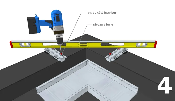 Fixer définitivement les pièces de jonction