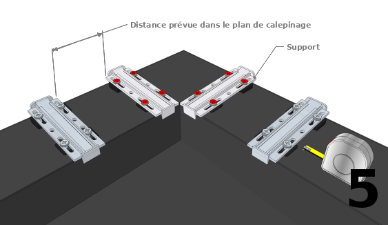 Positionnement du support