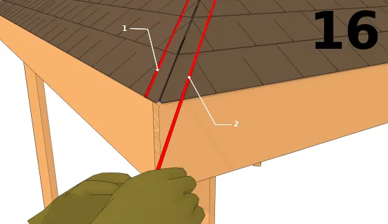 Tracer une ligne de référence pour la coupe