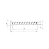 Vis HECO MULTI-MONTI-plus F - tête fraisée D6 x L60 - Réf. 48497