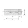 Vis HECO MULTI-MONTI-plus F - tête fraisée - D6 x L70 - Réf. 48499